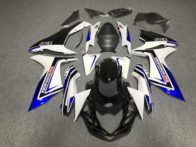 11-24 Écriture Bleue En Noir & Blanc GSXR 600-750 Carénage Moto 11-24 Écriture Bleue En Noir & Blanc GSXR 600-750 Carénage Moto