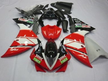 12-14 Rouge Blanc Yamalube R1 Carénage Moto