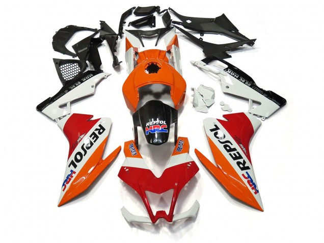12-15 Repsol Blanc & Rouge RS4 125 Carénage Moto 12-15 Repsol Blanc & Rouge RS4 125 Carénage Moto