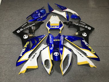 12-16 Blanc Brillant & Bleu CBR1000RR Carénage Moto