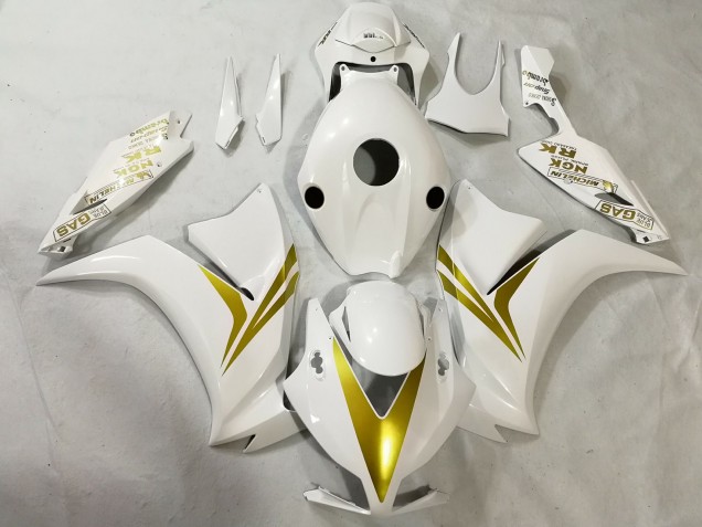 12-16 Blanc & Or CBR1000RR Carénage Moto 12-16 Blanc & Or CBR1000RR Carénage Moto