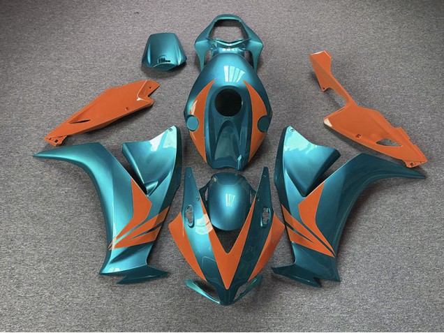 12-16 Cyan Brillant & Orange CBR1000RR Carénage Moto 12-16 Cyan Brillant & Orange CBR1000RR Carénage Moto