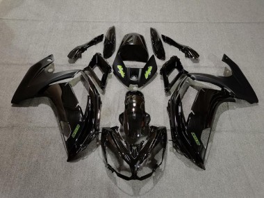 12-16 Noir & Vert Ninja 650R Carénage Moto