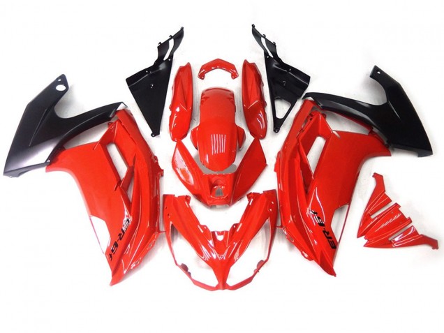 12-16 Rouge Noir Ninja 650R Carénage Moto 12-16 Rouge Noir Ninja 650R Carénage Moto