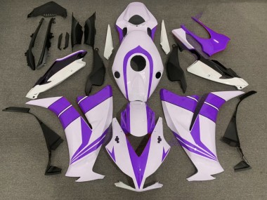 12-16 Violet Brillant & Blanc CBR1000RR Carénage Moto