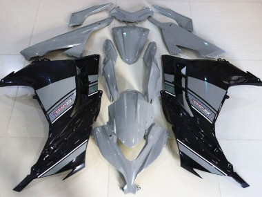 13-18 Nardo Gris & Noir Ninja 300 Carénage Moto