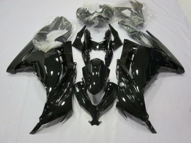 13-18 Noir Brillant Ninja 300 Carénage Moto