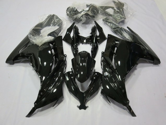 13-18 Noir Brillant Ninja 300 Carénage Moto 13-18 Noir Brillant Ninja 300 Carénage Moto
