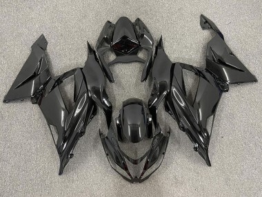 13-18 Noir Brillant Uni ZX6R Carénage Moto