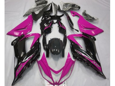 13-18 Noir & Rose ZX6R Carénage Moto