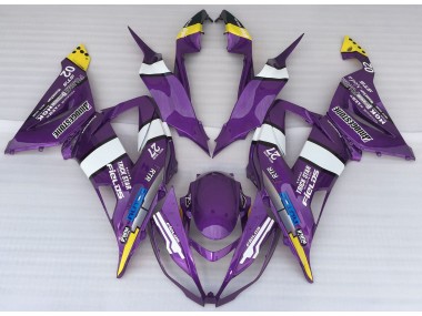13-18 Style De Logo Violet ZX6R Carénage Moto