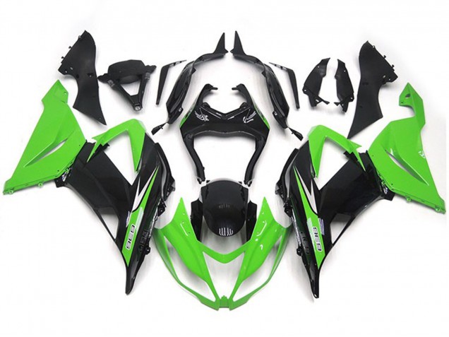 13-18 Style Vibrant Vert & Noir OEM ZX6R Carénage Moto 13-18 Style Vibrant Vert & Noir OEM ZX6R Carénage Moto