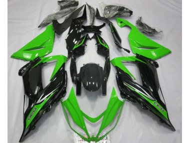 13-18 Vert & Noir ZX6R Carénage Moto
