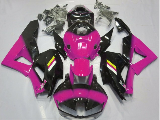 13-23 Fondu Rose Brillant & Noir CBR600RR Carénage Moto 13-23 Fondu Rose Brillant & Noir CBR600RR Carénage Moto