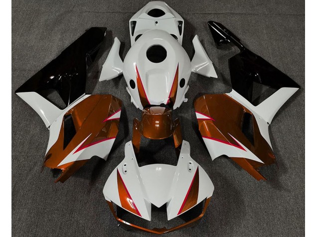 13-23 Orange Brillant Blanc & Rouge CBR600RR Carénage Moto 13-23 Orange Brillant Blanc & Rouge CBR600RR Carénage Moto
