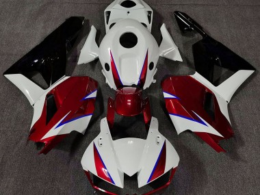 13-23 Rouge Brillant Blanc & Bleu CBR600RR Carénage Moto