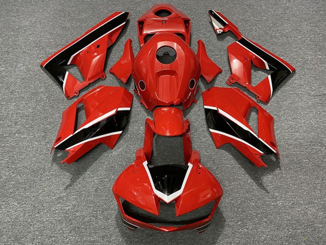 13-23 Rouge Brillant Noir & Blanc CBR600RR Carénage Moto 13-23 Rouge Brillant Noir & Blanc CBR600RR Carénage Moto