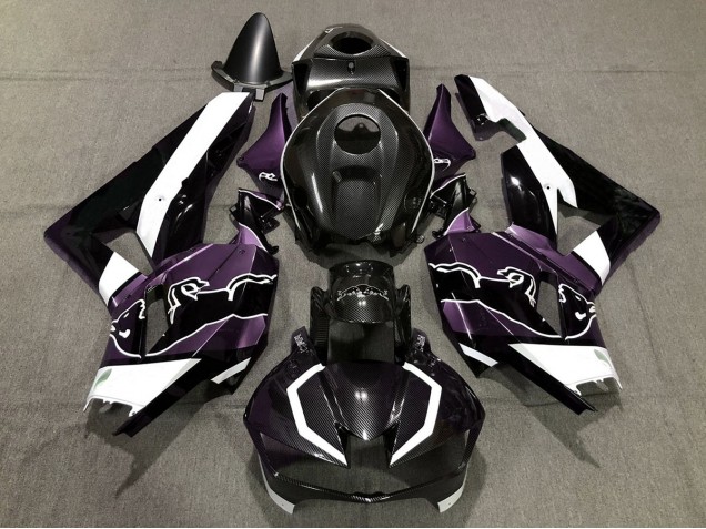 13-23 Violet Personnalisé Fibre De Carbone Taureau CBR600RR Carénage Moto 13-23 Violet Personnalisé Fibre De Carbone Taureau CBR600RR Carénage Moto