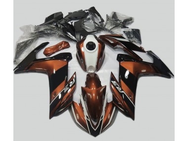 15-18 Orange & Noir Brillant R3 Carénage Moto