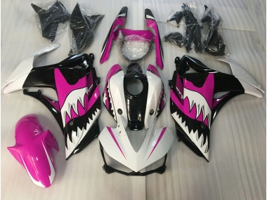 15-18 Requin Rose & Blanc R3 Carénage Moto
