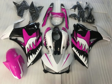 15-18 Requin Rose & Blanc R3 Carénage Moto