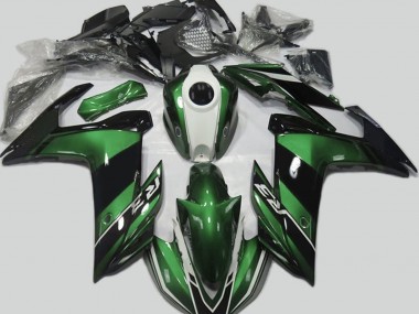 15-18 Vert & Noir Brillant R3 Carénage Moto