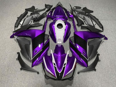 15-18 Violet Noir & Blanc R3 Carénage Moto