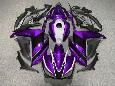 15-18 Violet Noir & Blanc R3 Carénage Moto
