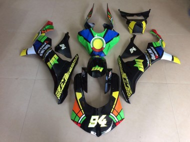 15-19 Brillant De Style Personnalisé Multicolore R1 Carénage Moto