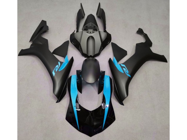 15-19 Noir Mat & Bleu Clair R1 Carénage Moto 15-19 Noir Mat & Bleu Clair R1 Carénage Moto