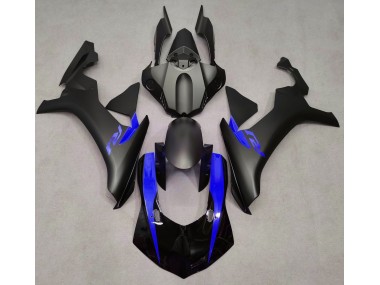 15-19 Noir Mat & Bleu R1 Carénage Moto