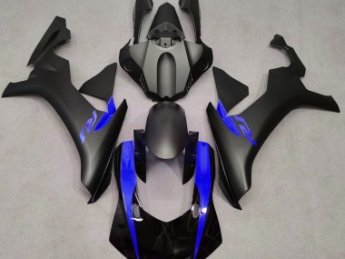 15-19 Noir Mat & Bleu R1 Carénage Moto