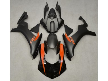 15-19 Noir Mat & Orange R1 Carénage Moto