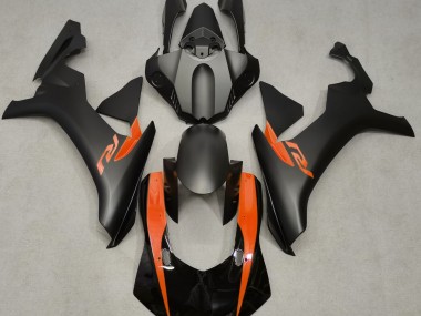 15-19 Noir Mat & Orange R1 Carénage Moto
