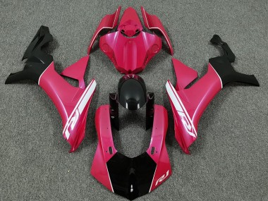 15-19 Rose Vif & Noir R1 Carénage Moto