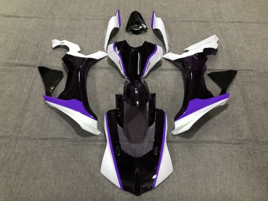 15-19 Violet Noir & Blanc R1 Carénage Moto