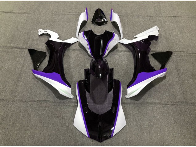 15-19 Violet Noir & Blanc R1 Carénage Moto 15-19 Violet Noir & Blanc R1 Carénage Moto
