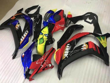 16-19 Partager Rouge & Bleu ZX10R Carénage Moto