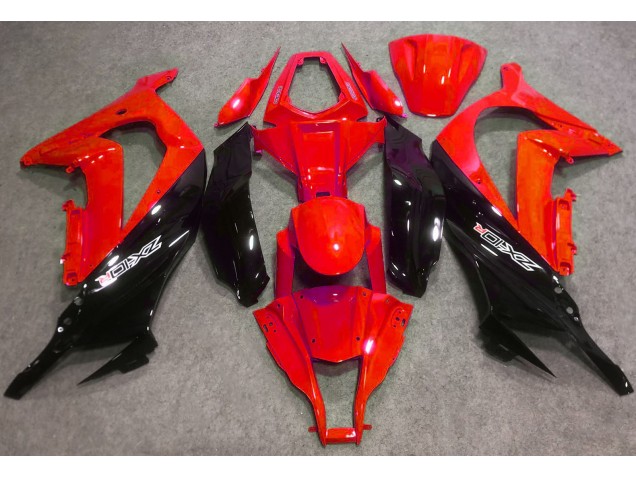 16-19 Rouge Brillant & Noir ZX10R Carénage Moto 16-19 Rouge Brillant & Noir ZX10R Carénage Moto