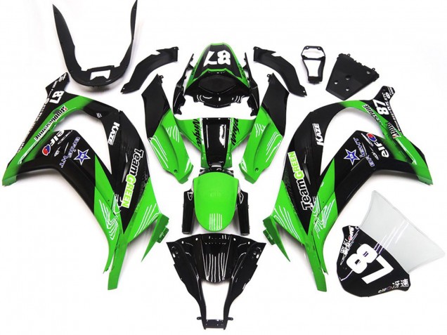 16-19 Vert & Noir ZX10R Carénage Moto 16-19 Vert & Noir ZX10R Carénage Moto