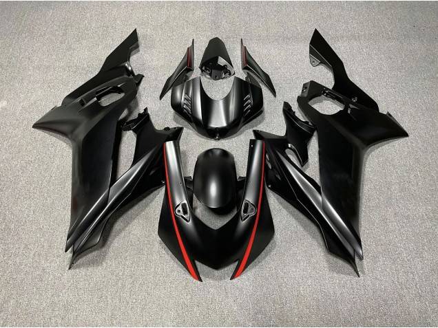 17-21 Accents De Noir Mat & De Rouge R6 Carénage Moto 17-21 Accents De Noir Mat & De Rouge R6 Carénage Moto