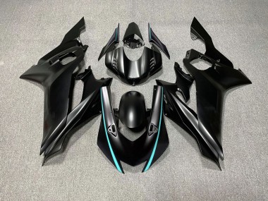 17-21 Accents Noir Mat & Bleu Sarcelle R6 Carénage Moto