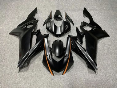 17-21 Accents Noir Mat & Orange R6 Carénage Moto