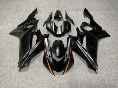 17-21 Accents Noir Mat & Orange R6 Carénage Moto