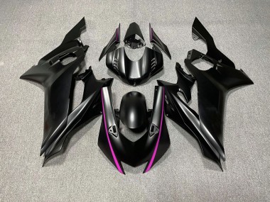 17-21 Accents Noir Mat & Rose R6 Carénage Moto
