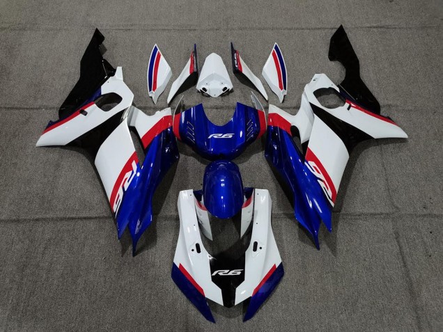 17-21 Bleu Blanc & Rouge R6 Carénage Moto 17-21 Bleu Blanc & Rouge R6 Carénage Moto
