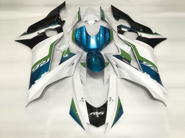 17-21 Bleu Clair & Blanc Brillant R6 Carénage Moto