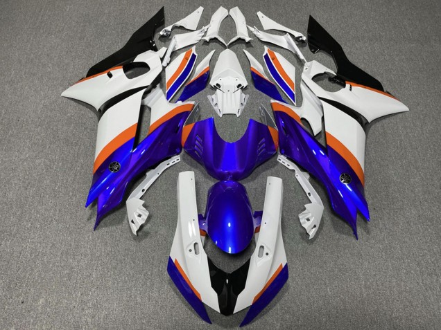 17-21 Bleu Profond & Orange R6 Carénage Moto 17-21 Bleu Profond & Orange R6 Carénage Moto