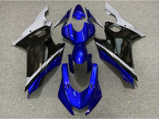 17-21 Ciment Noir & Bleu R6 Carénage Moto 17-21 Ciment Noir & Bleu R6 Carénage Moto