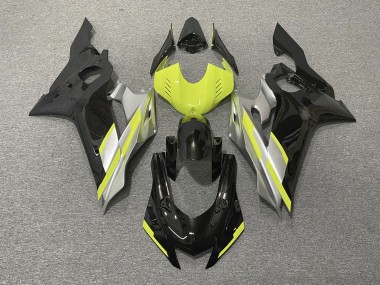 17-21 Noir Avec Jaune Flore R6 Carénage Moto
